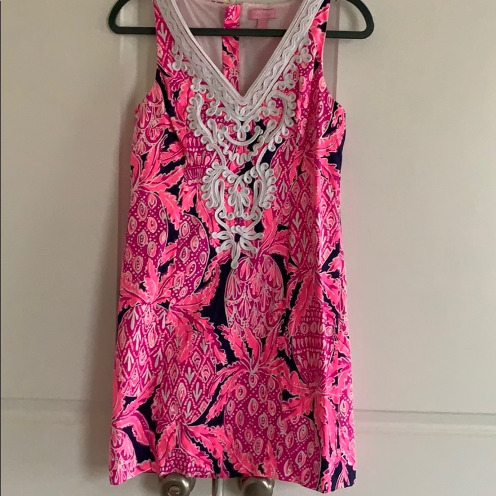 Lilly Pulitzer Bright Navy Coco Safari Gabby Shift